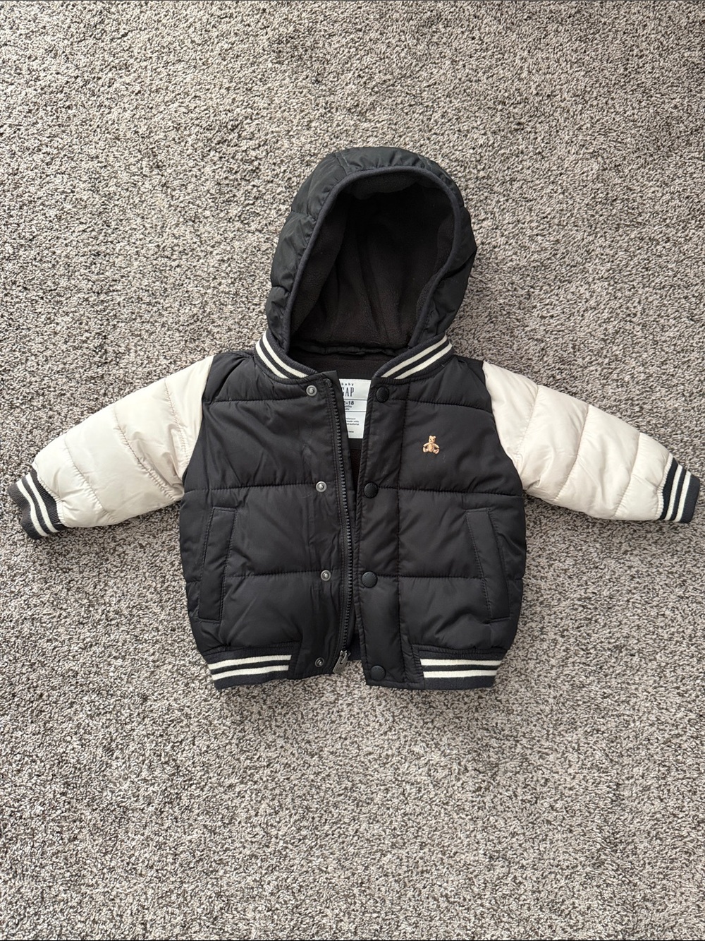 baby GAP Hooded Puffer Jacket, 12-18 months